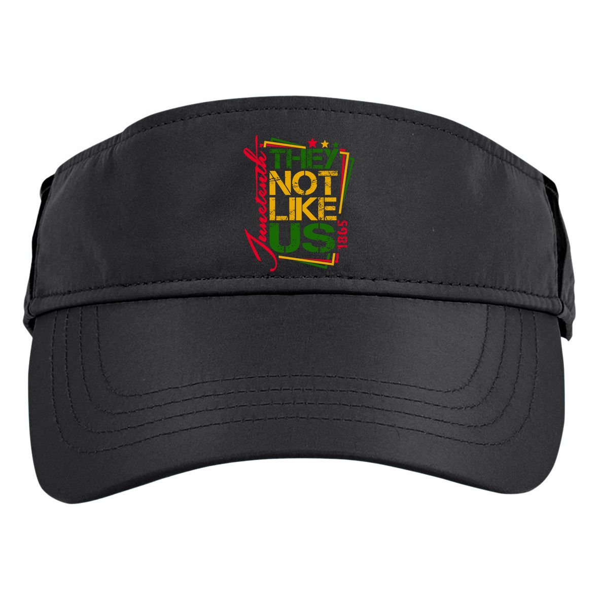 Juneteenth Not Like Us Not Like Us African American Freedom 1865 Adult Drive Performance Visor