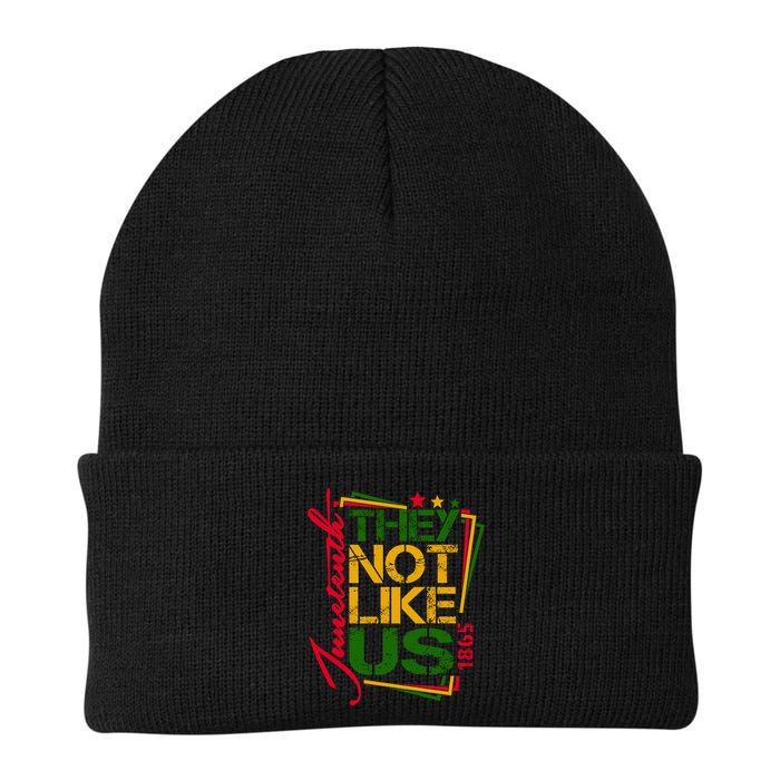 Juneteenth Not Like Us Not Like Us African American Freedom 1865 Beanie