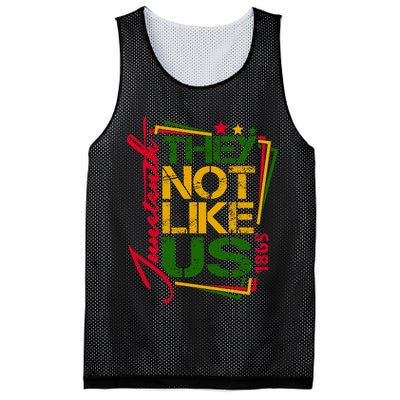 Juneteenth Not Like Us Not Like Us African American Freedom 1865 Mesh Reversible Basketball Jersey Tank