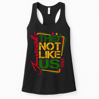 Juneteenth Not Like Us Not Like Us African American Freedom 1865 Womens Tank Top
