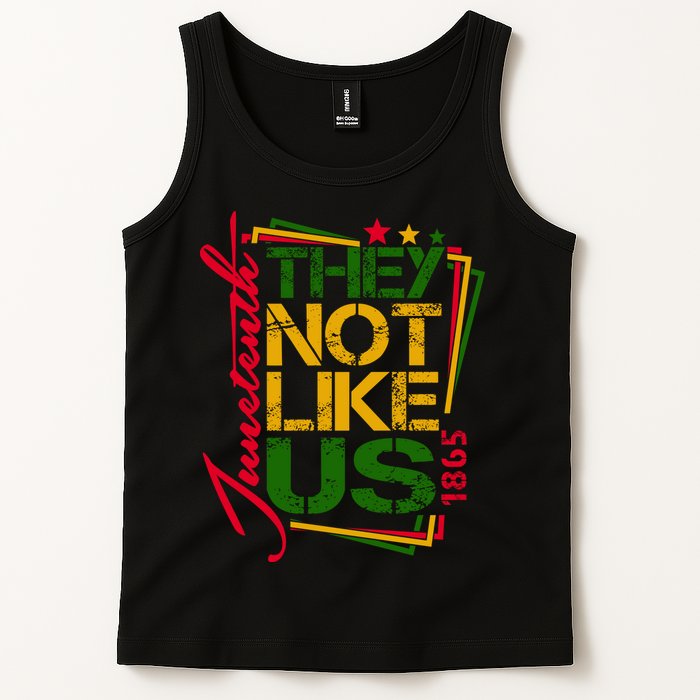 Juneteenth Not Like Us Not Like Us African American Freedom 1865 Tank Top