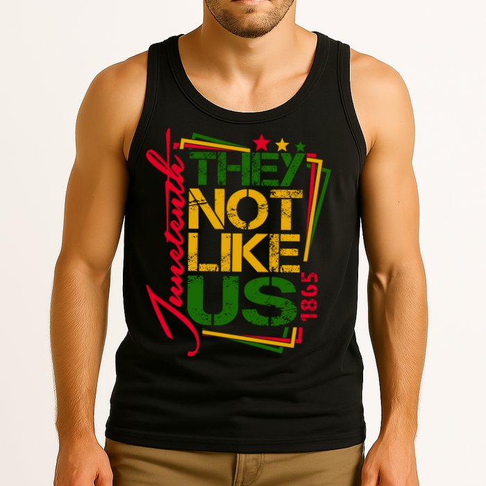 Juneteenth Not Like Us Not Like Us African American Freedom 1865 Tank Top