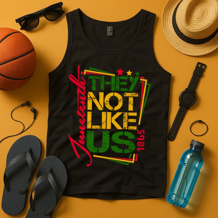 Juneteenth Not Like Us Not Like Us African American Freedom 1865 Tank Top