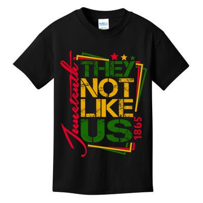 Juneteenth Not Like Us Not Like Us African American Freedom 1865 Kids T-Shirt