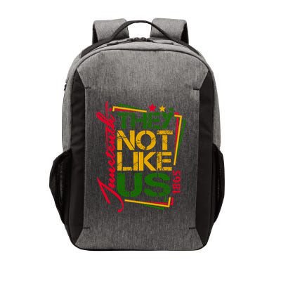 Juneteenth Not Like Us Not Like Us African American Freedom 1865 Vector Backpack