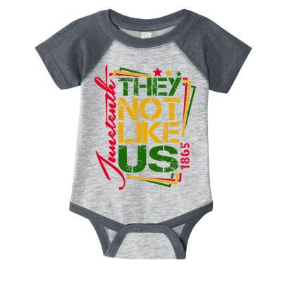 Juneteenth Not Like Us Not Like Us African American Freedom 1865 Infant Baby Jersey Bodysuit
