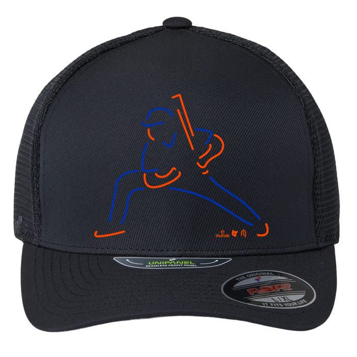 Juan Neon New York Baseball Flexfit Unipanel Trucker Cap