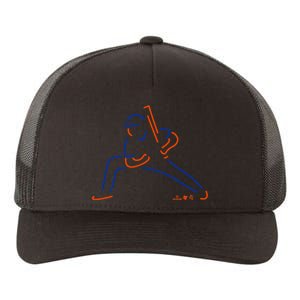 Juan Neon New York Baseball Yupoong Adult 5-Panel Trucker Hat