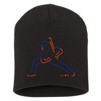 Juan Neon New York Baseball Short Acrylic Beanie