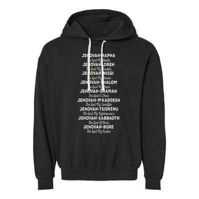 JehovahRapha Names Of God Christian Costume Garment-Dyed Fleece Hoodie