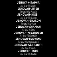 JehovahRapha Names Of God Christian Costume Flexfit Unipanel Trucker Cap
