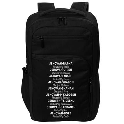 JehovahRapha Names Of God Christian Costume Impact Tech Backpack