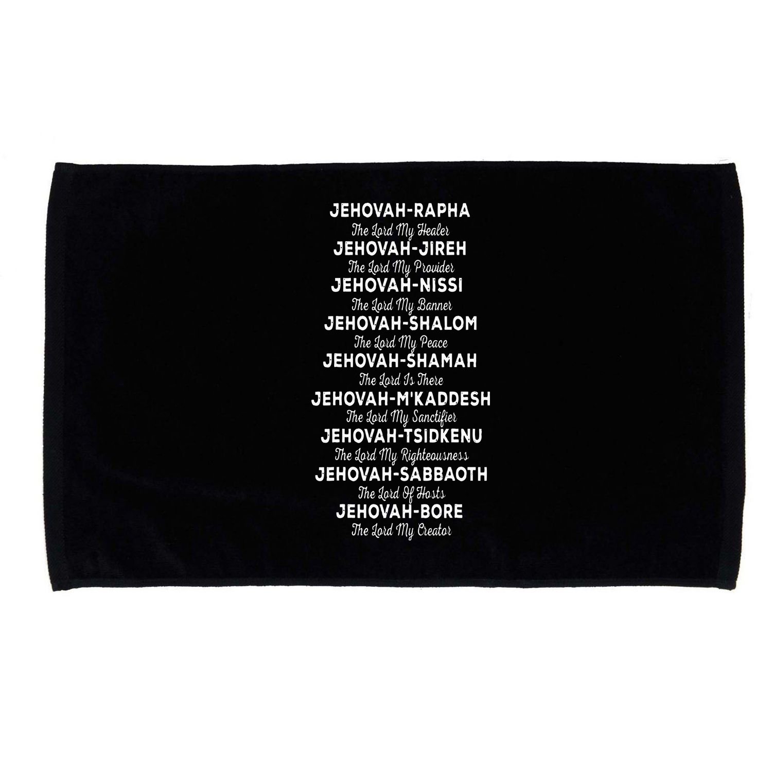 JehovahRapha Names Of God Christian Costume Microfiber Hand Towel
