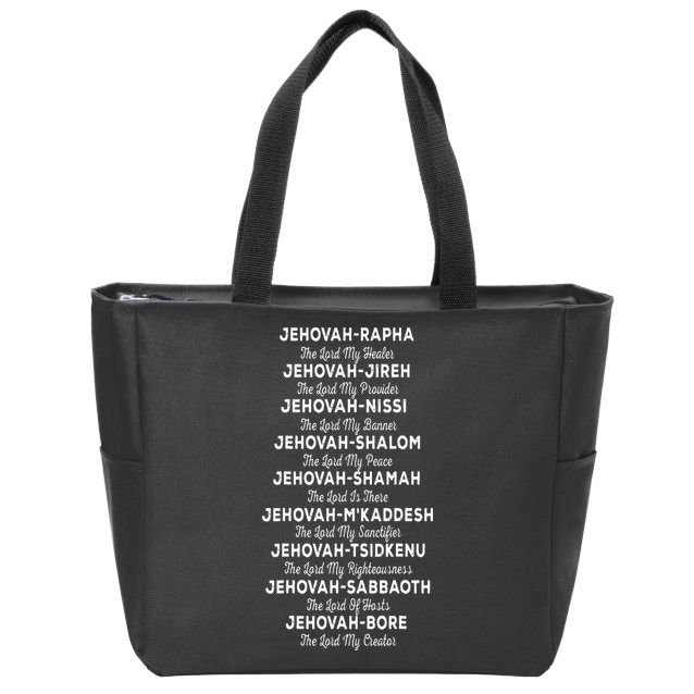 JehovahRapha Names Of God Christian Costume Zip Tote Bag