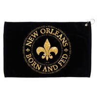 JCombs New Orleans Born And Fed Grommeted Golf Towel