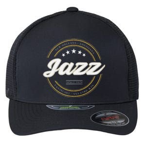 Jazz New Orleans Louisiana Jazz Music Player Classical Jazz Flexfit Unipanel Trucker Cap