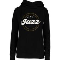 Jazz New Orleans Louisiana Jazz Music Player Classical Jazz Womens Funnel Neck Pullover Hood