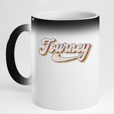 Journey Name Personalized Vintage Retro 11oz Black Color Changing Mug