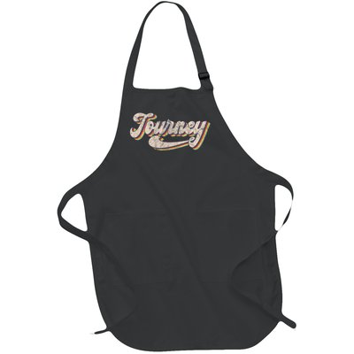 Journey Name Personalized Vintage Retro Full-Length Apron With Pockets