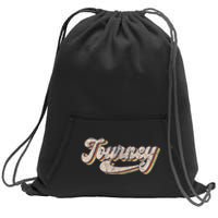 Journey Name Personalized Vintage Retro Sweatshirt Cinch Pack Bag