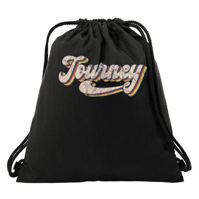 Journey Name Personalized Vintage Retro Drawstring Bag