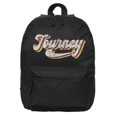 Journey Name Personalized Vintage Retro 16 in Basic Backpack