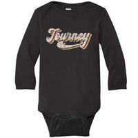 Journey Name Personalized Vintage Retro Baby Long Sleeve Bodysuit