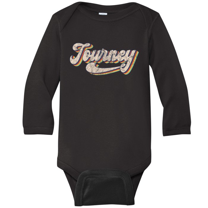 Journey Name Personalized Vintage Retro Baby Long Sleeve Bodysuit