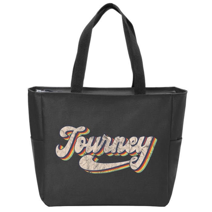 Journey Name Personalized Vintage Retro Zip Tote Bag