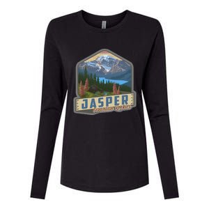 Jasper National Park Canadian Rockies Us Parks Camping Womens Cotton Relaxed Long Sleeve T-Shirt