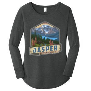 Jasper National Park Canadian Rockies Us Parks Camping Women's Perfect Tri Tunic Long Sleeve Shirt