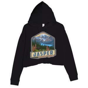 Jasper National Park Canadian Rockies Us Parks Camping Crop Fleece Hoodie