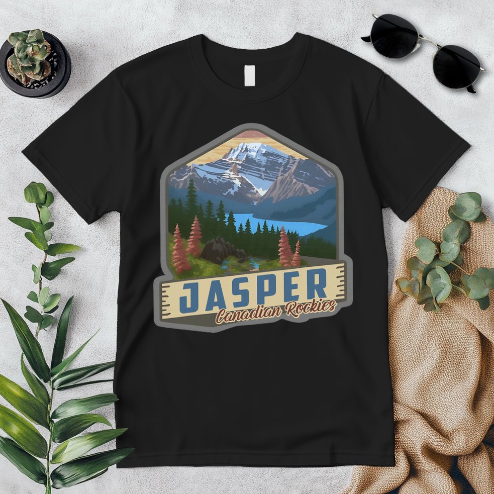 Jasper National Park Canadian Rockies Us Parks Camping Premium T-Shirt