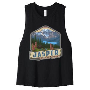 Jasper National Park Canadian Rockies Us Parks Camping Women's Racerback Cropped Tank