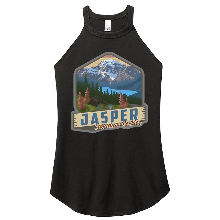 Jasper National Park Canadian Rockies Us Parks Camping Women's Perfect Tri Rocker Tank
