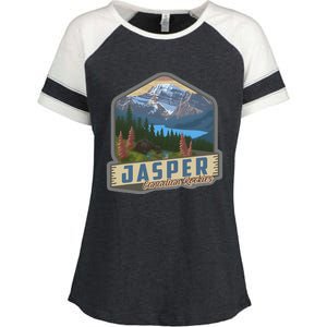 Jasper National Park Canadian Rockies Us Parks Camping Enza Ladies Jersey Colorblock Tee