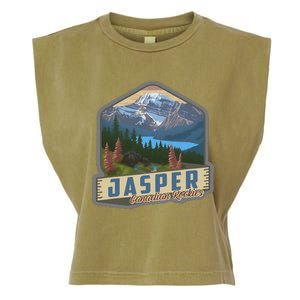 Jasper National Park Canadian Rockies Us Parks Camping Garment-Dyed Women's Muscle Tee