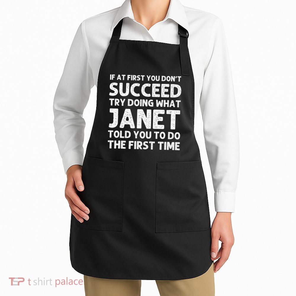 Janet Name Personalized Birthday Funny Christmas Joke Apron