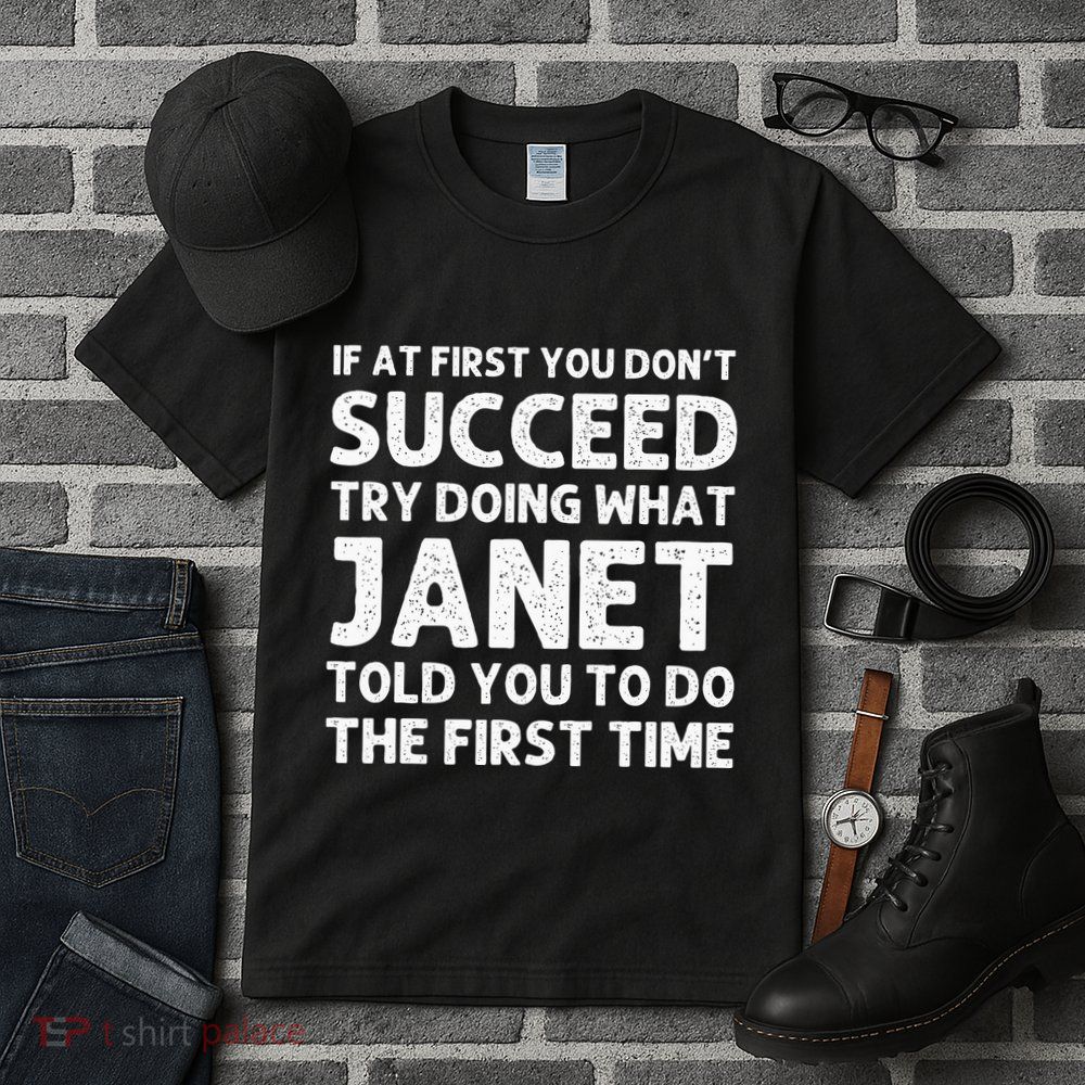 Janet Name Personalized Birthday Funny Christmas Joke Tall T-Shirt