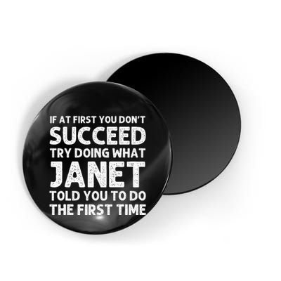 Janet Name Personalized Birthday Funny Christmas Joke Magnet