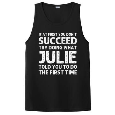 Julie Name Personalized Birthday Funny Christmas Joke PosiCharge Competitor Tank