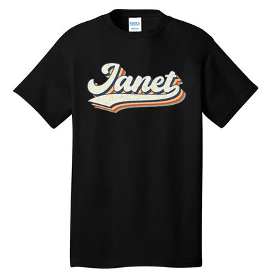 Janet Name Personalized Vintage Retro Janet Sport Name Tall T-Shirt