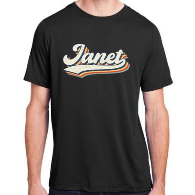 Janet Name Personalized Vintage Retro Janet Sport Name Adult ChromaSoft Performance T-Shirt