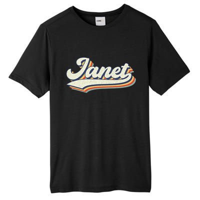 Janet Name Personalized Vintage Retro Janet Sport Name Tall Fusion ChromaSoft Performance T-Shirt