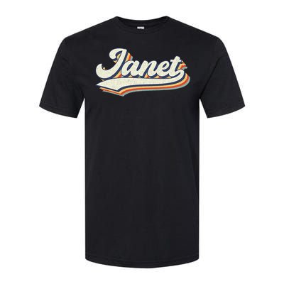 Janet Name Personalized Vintage Retro Janet Sport Name Softstyle® CVC T-Shirt