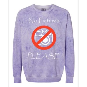 Jxxyy No Pictures Please Colorblast Crewneck Sweatshirt