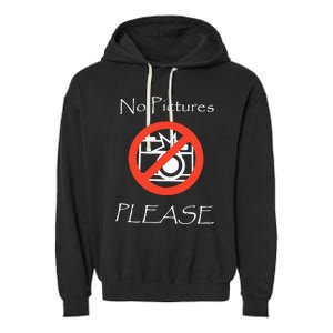 Jxxyy No Pictures Please Garment-Dyed Fleece Hoodie