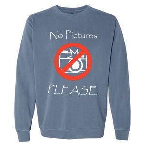 Jxxyy No Pictures Please Garment-Dyed Sweatshirt