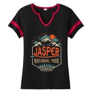 Jasper National Park, Alberta, Canada Exploration Travel Ladies Halftime Notch Neck Tee