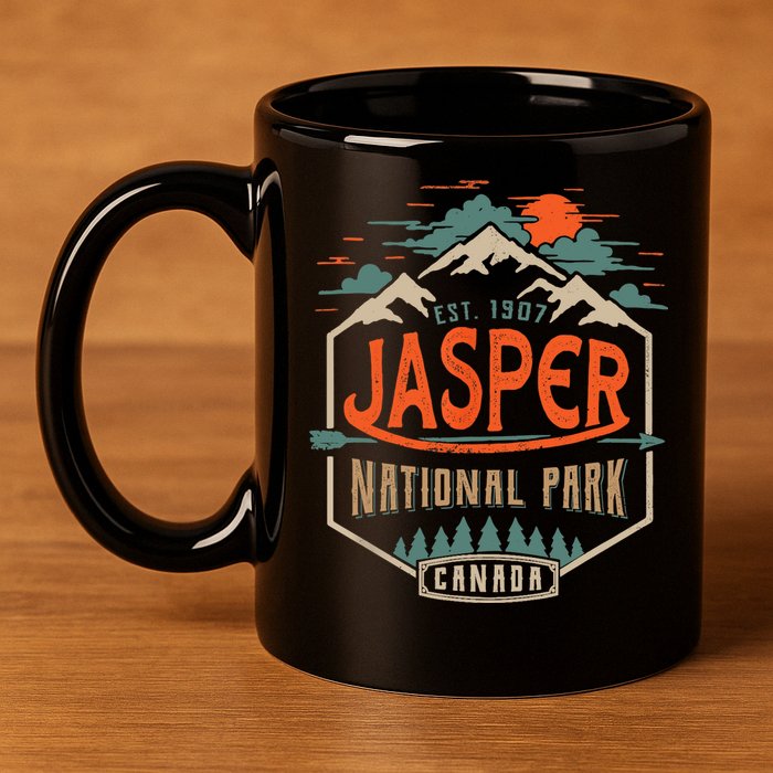 Jasper National Park, Alberta, Canada Exploration Travel 11oz C Handle Ceramic Mug